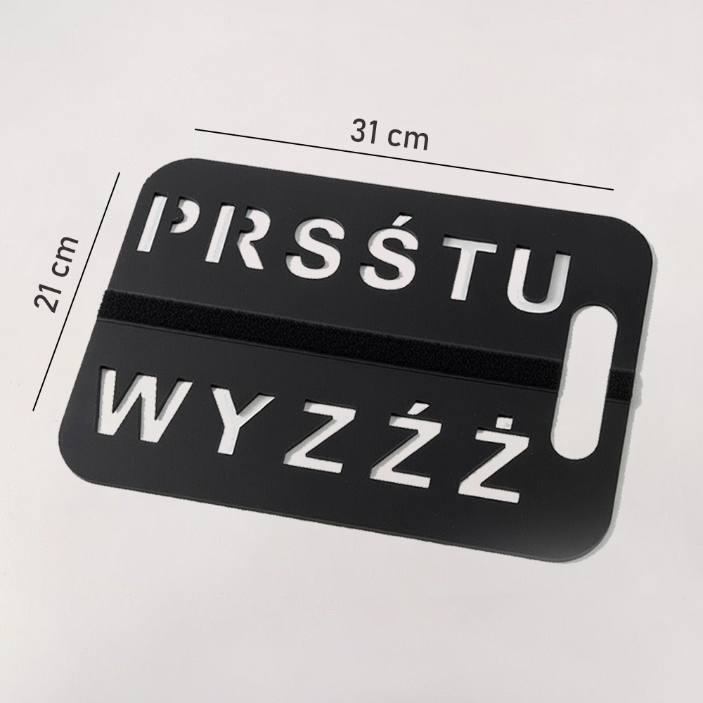 Zestaw 3 tablic komunikacyjnych AAC – Alfabet polski A–Ż