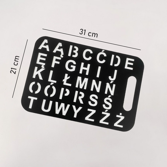 Tablica Komunikacyjna AAC – Pełny alfabet polski A–Ż (Mała)
