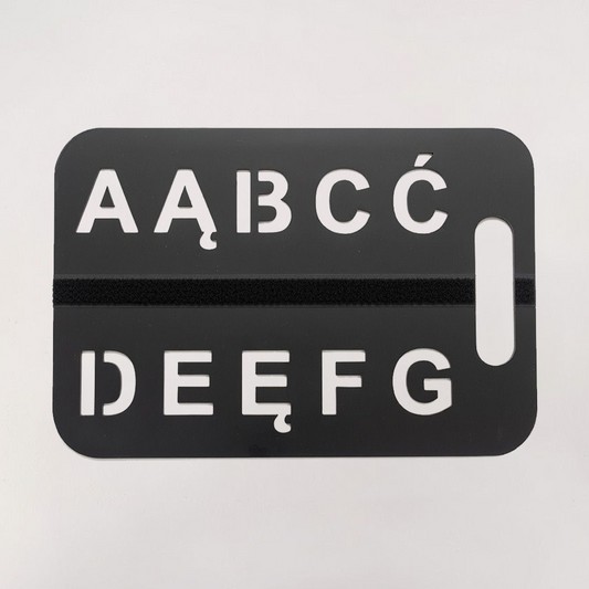 Tablica Komunikacyjna AAC – alfabet polski, moduł A-G