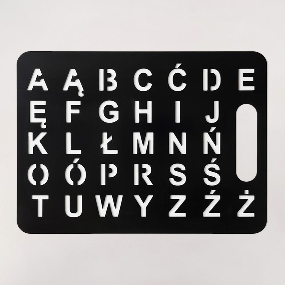 Tablica Komunikacyjna AAC – Pełny alfabet polski A–Ż (Duża)