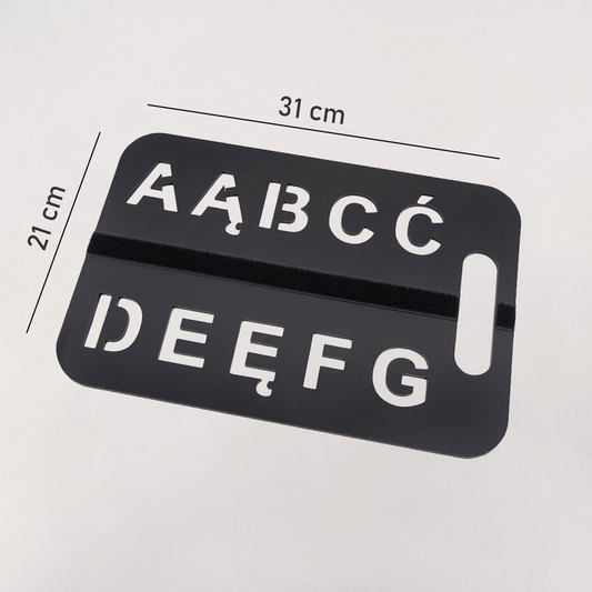 Tablica Komunikacyjna AAC – alfabet polski, moduł A-G