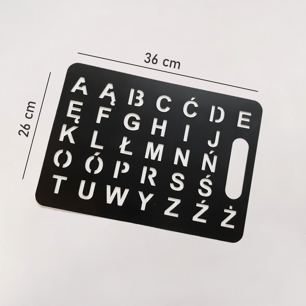 Tablica Komunikacyjna AAC – Pełny alfabet polski A–Ż (Duża)