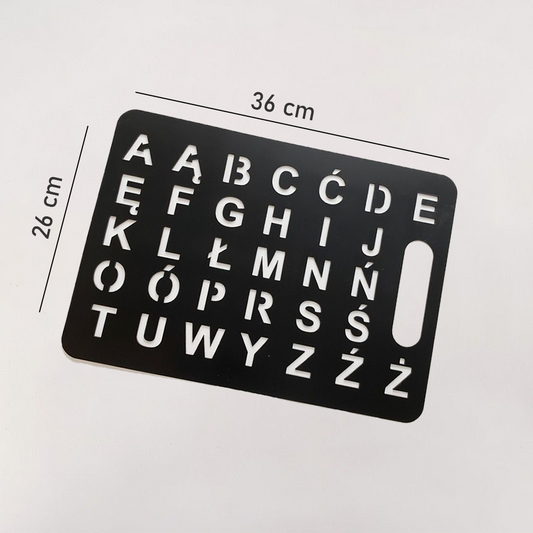 Tablica Komunikacyjna AAC – Pełny alfabet polski A–Ż (Duża)
