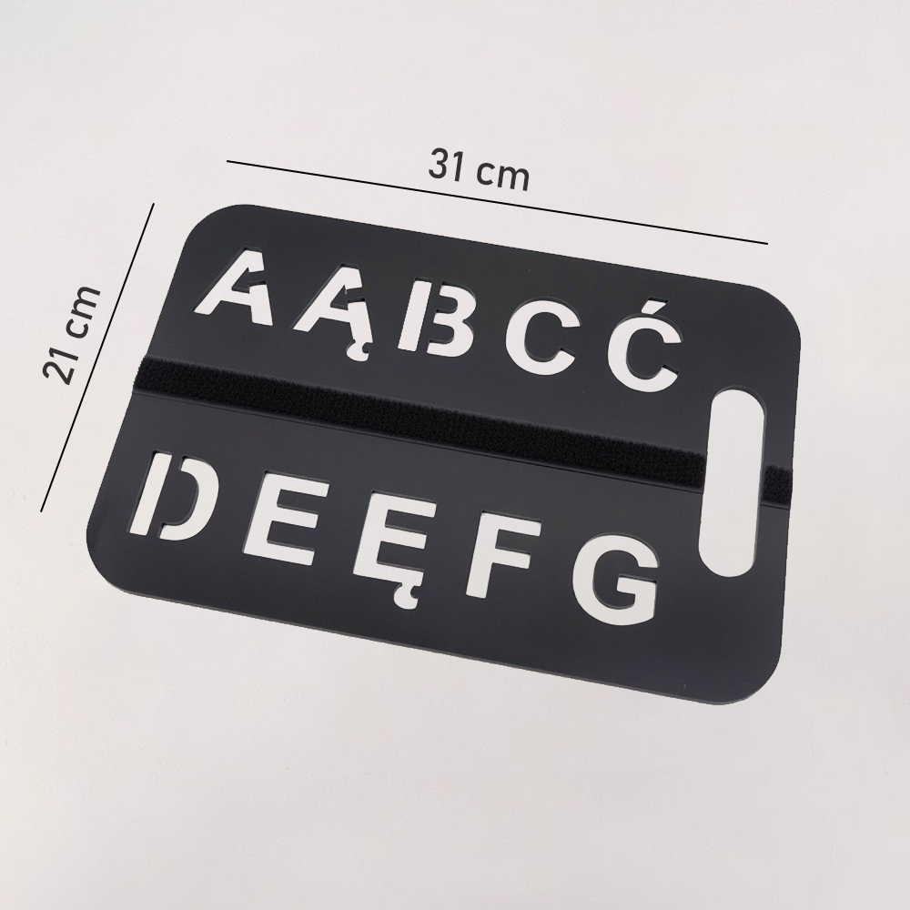 Zestaw 3 tablic komunikacyjnych AAC – Alfabet polski A–Ż