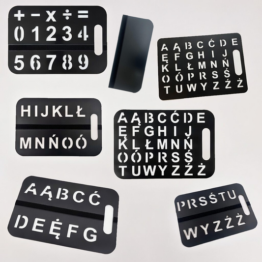 Kompletny Zestaw Tablic Komunikacyjnych AAC (PL) – 6 elementów + Zakrywka