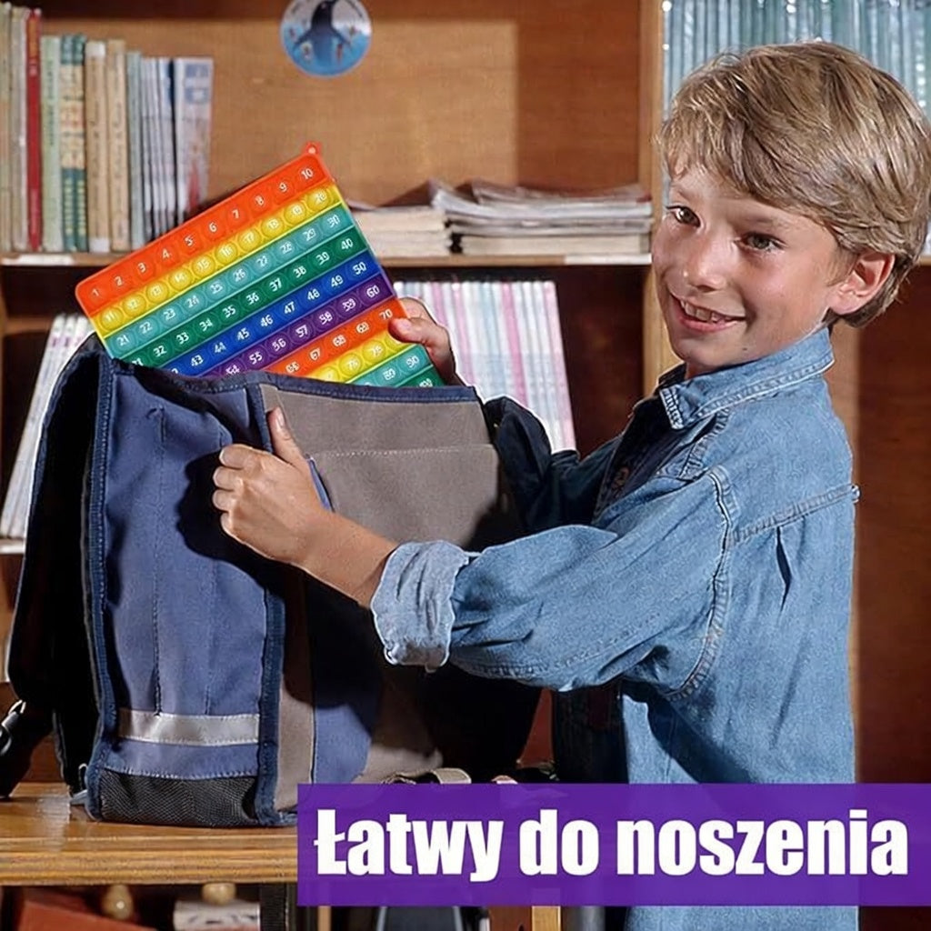 Pop It numeryczny – edukacyjna zabawka sensoryczna redukująca stres